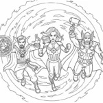 coloriage Doctor Strange à imprimer