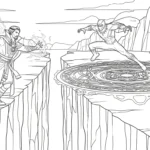 coloriage Doctor Strange pour enfant de 4 ans