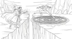 coloriage Doctor Strange pour enfant de 4 ans