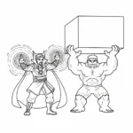 coloriage Doctor Strange à imprimer pour enfant de 4 ans