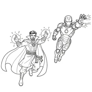 coloriage Doctor Strange à imprimer pdf