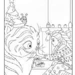 coloriage Huntrix Noël en ligne