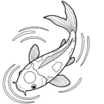 a imprimer coloriage Koï gratuit