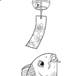 coloriage Koï gratuit pour enfants