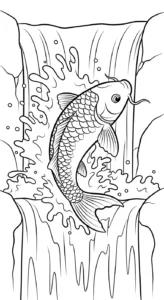 coloriage Koï d