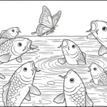 coloriage Koï d