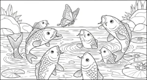 coloriage Koï d