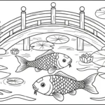 coloriage Koï pour bebe a imprimer