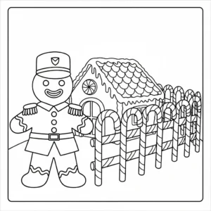 coloriage Maison En Pain D’épices updated gratuit a imprimer
