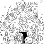 coloriage Maison En Pain D’épices updated et dessins