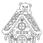 coloriage Maison En Pain D’épices updated gratuit pour enfants
