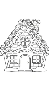 coloriage Maison En Pain D’épices updated gratuit à imprimer