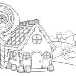 coloriage Maison En Pain D’épices updated pour enfant gratuit