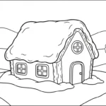 coloriage Maison En Pain D’épices updated à imprimer kawaii