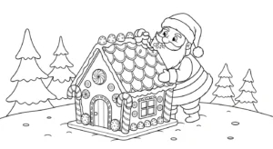 coloriage Maison En Pain D’épices updated et decoupage