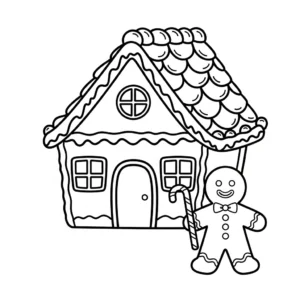 coloriage Maison En Pain D’épices updated et decoupage