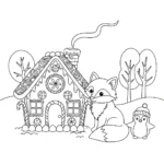 coloriage Maison En Pain D’épices updated gratuit