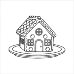 coloriage Maison En Pain D’épices updated et decoupage