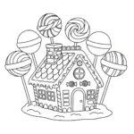 coloriage Maison En Pain D’épices updated pour enfant de 8 ans