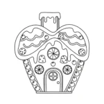 coloriage Maison En Pain D’épices updated à imprimer gratuit