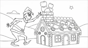 coloriage Maison En Pain D’épices updated pour enfant de 2 ans