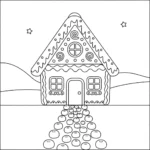 coloriage Maison En Pain D’épices updated a telecharger