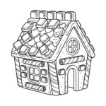 coloriage Maison En Pain D’épices updated en ligne pour enfant