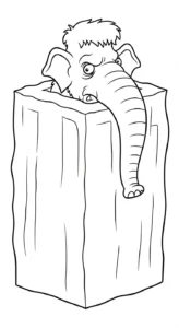 coloriage Mammouth pour enfants à télécharger