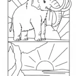 coloriage Mammouth et dessin a imprimer