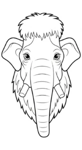 coloriage Mammouth a telecharger