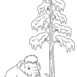 coloriage Mammouth à imprimer pdf