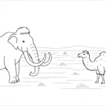 coloriage Mammouth gratuit à imprimer