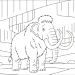 imprimer coloriage Mammouth pour enfant