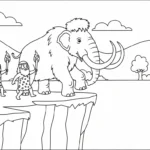 coloriage Mammouth pour enfant gratuit