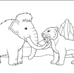 coloriage Mammouth gratuit