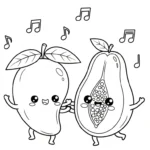 imprimer coloriage Mango gratuit