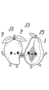 imprimer coloriage Mango gratuit
