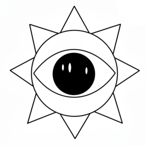 coloriage Mr Sun Sprunki à imprimer kawaii