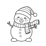coloriage Noël Kawaii updated gratuit a imprimer