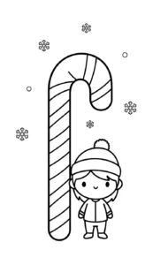 coloriage Noël Kawaii updated à imprimer pdf