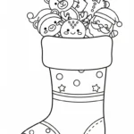 coloriage Noël Kawaii updated à imprimer pdf