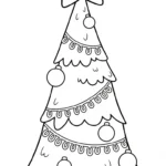 coloriage Noël Kawaii updated pour enfant de 10 ans