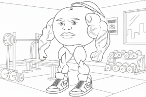 image pour coloriage Odin Din Din Dun enfant