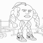 coloriage Odin Din Din Dun à imprimer pour enfant de 6 ans