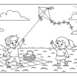 coloriage Pique Nique pour primaire