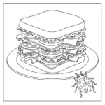 coloriage Pique Nique pour enfant de 4 ans