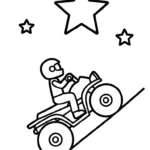 coloriage Quad updated et dessin a imprimer