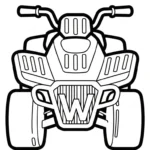 coloriage Quad updated à imprimer pdf gratuit