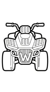 coloriage Quad updated à imprimer pdf gratuit