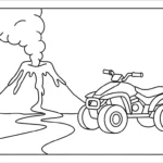 coloriage Quad updated pour enfants a imprimer